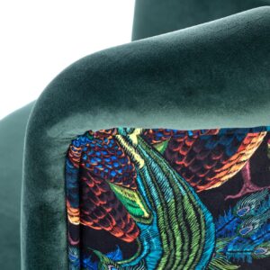 Nojatuoli PAGONA, tumma vihreä / musta