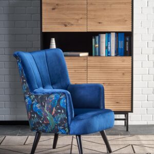 Nojatuoli PAGONA, tummansininen / musta