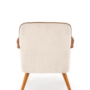 Nojatuoli PASTON, vaaleansininen / vaaleapähkinä