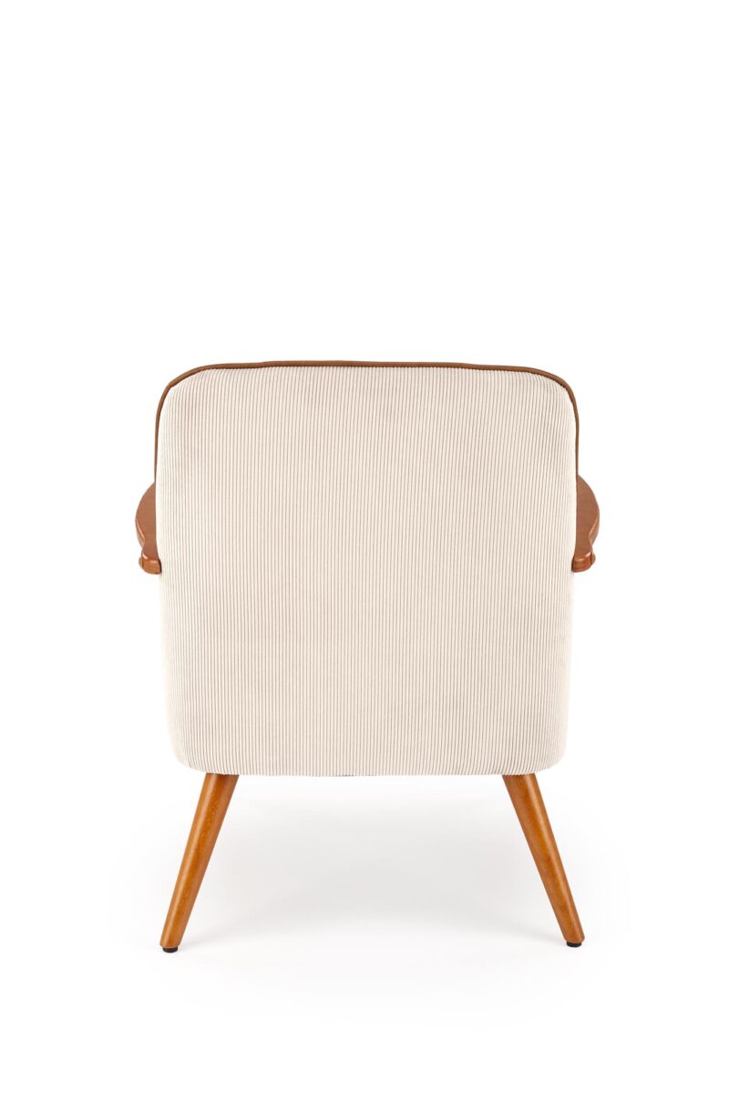 Nojatuoli PASTON, vaaleansininen / vaaleapähkinä