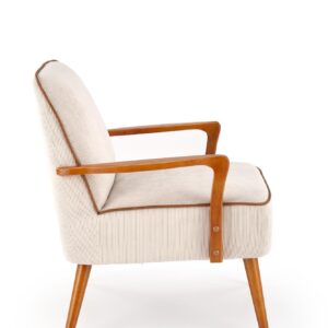 Nojatuoli PASTON, vaaleansininen / vaaleapähkinä