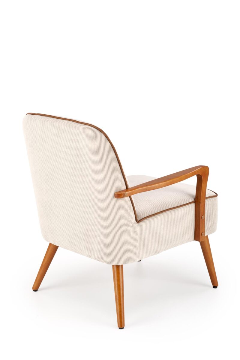 Nojatuoli PASTON, vaaleansininen / vaaleapähkinä