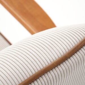 Nojatuoli PASTON, vaaleansininen / vaaleapähkinä