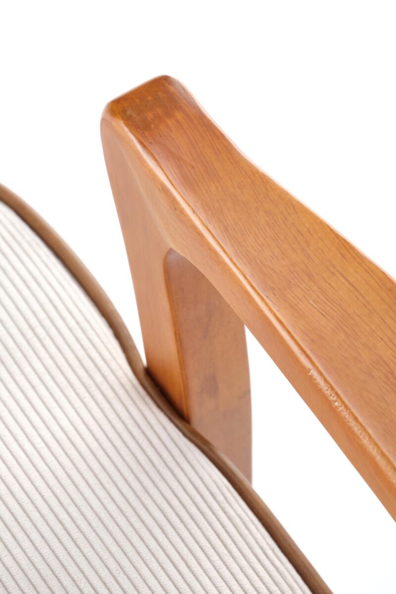 Nojatuoli PASTON, vaaleansininen / vaaleapähkinä