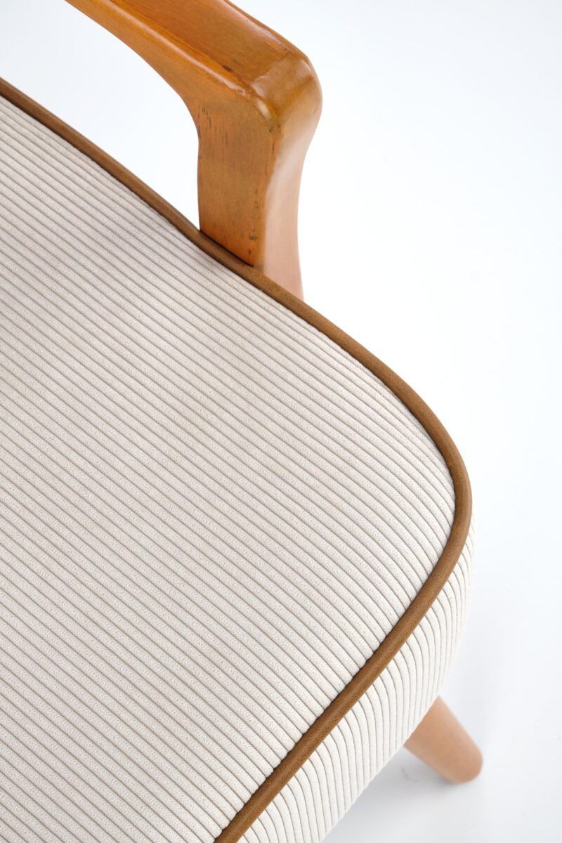 Nojatuoli PASTON, vaaleansininen / vaaleapähkinä