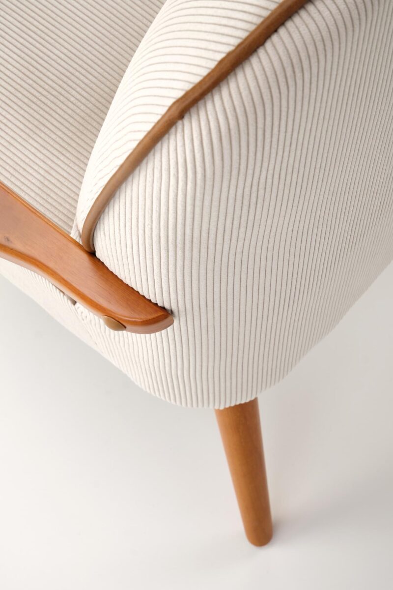 Nojatuoli PASTON, vaaleansininen / vaaleapähkinä