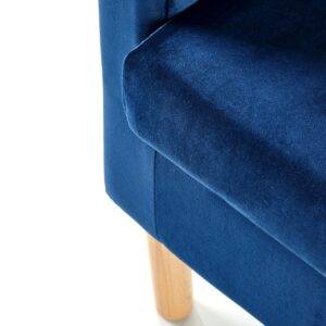 Käytävätuoli CLUBORA 2, tummansininen / luonnonväri