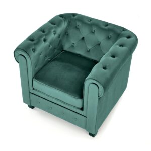 Nojatuoli ERIKSEN, tumma vihreä / musta