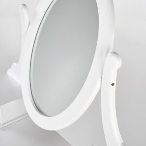 Meikkipöytä SARENA tuolilla, valkoinen mattapinta