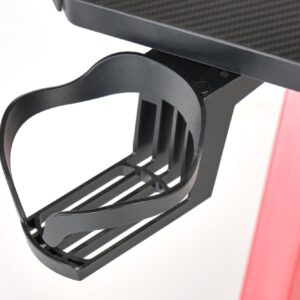 Kirjoituspöytä MARSEL, musta / punainen