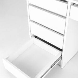 Laatikollinen meikkipöytä HOLLY, valkoinen