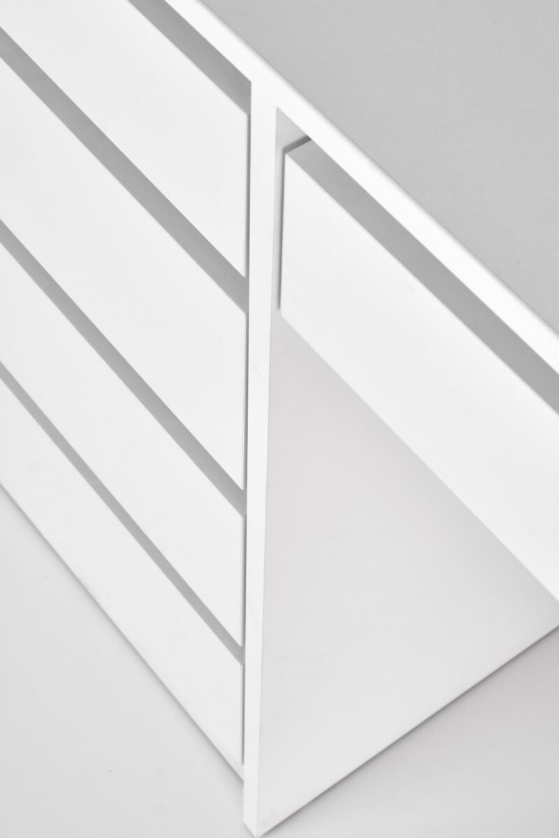 Laatikollinen meikkipöytä HOLLY, valkoinen