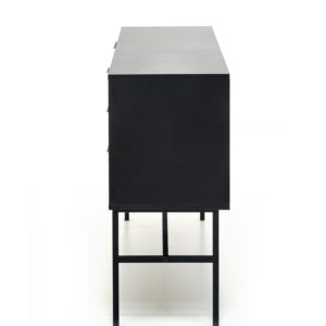 Kummutu MURAVON KM-1, käsityönä valmistettu tammi / musta