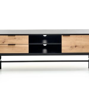 Televisioalusta MURAVON RTV-1, artisan-öljytty tammi / musta