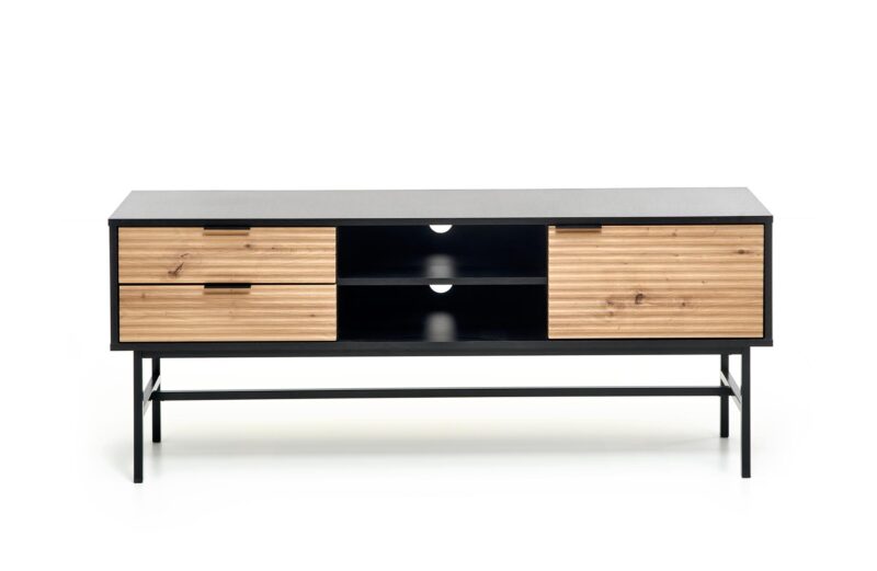 Televisioalusta MURAVON RTV-1, artisan-öljytty tammi / musta