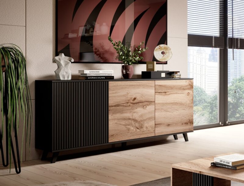 Kummut RAVENO KM-1, tammi / musta