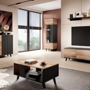 Komero RAVENO KM-2, tammi / musta