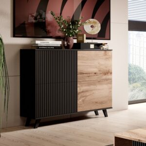 Komero RAVENO KM-2, tammi / musta