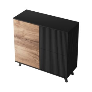 Komero RAVENO KM-2, tammi / musta