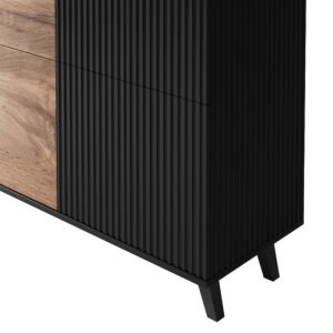 Komero RAVENO KM-2, tammi / musta