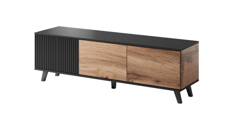 Televisiotaso RAVENO RTV-1, tammi / musta