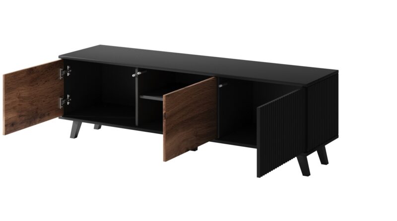 Televisiotaso RAVENO RTV-1, tammi / musta