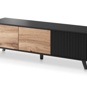 Televisiotaso RAVENO RTV-1, tammi / musta