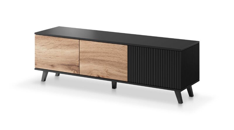 Televisiotaso RAVENO RTV-1, tammi / musta