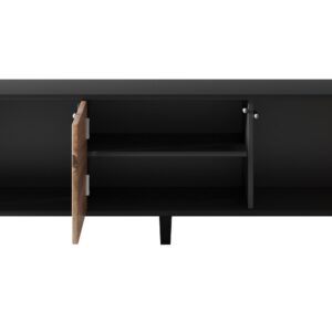 Televisiotaso RAVENO RTV-1, tammi / musta