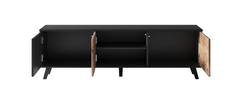 Televisiotaso RAVENO RTV-1, tammi / musta