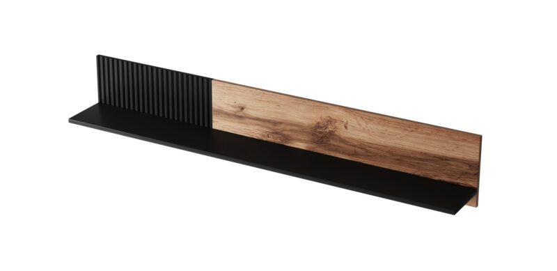 Hylly RAVENO P-1, tammi / musta