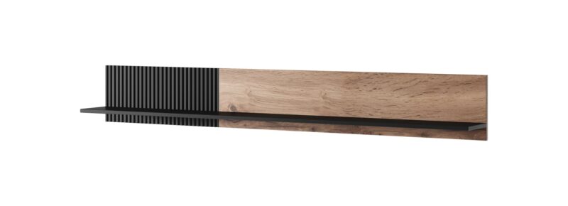 Hylly RAVENO P-2, tammi / musta