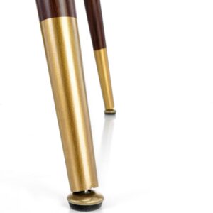 Ruokapöytä DOMENICO, pähkinä / kultainen