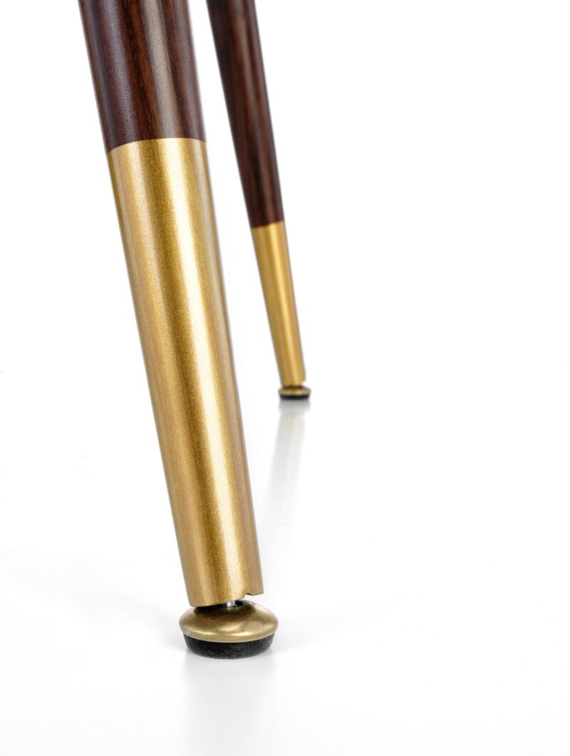 Ruokapöytä DOMENICO, pähkinä / kultainen