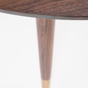 Ruokapöytä DOMENICO, pähkinä / kultainen