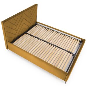 Sänky pääty MONTERO W1, sinapinkeltainen Monolith 48