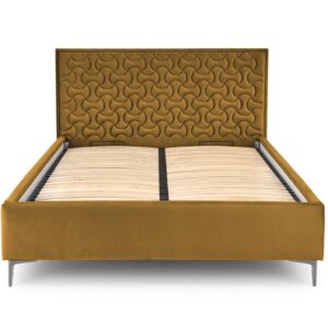 Sängynpääty MONTERO W2, sinapinkeltainen Monolith 48