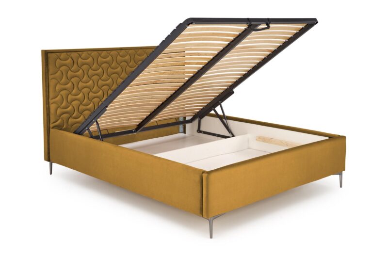 Sängynpääty MONTERO W2, sinapinkeltainen Monolith 48