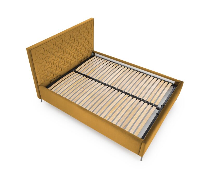 Sängynpääty MONTERO W2, sinapinkeltainen Monolith 48