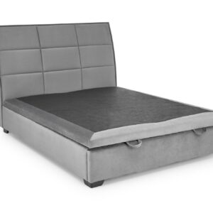 Pesukastilla varustettu sänky CONTAVIA 160x200, harmaa