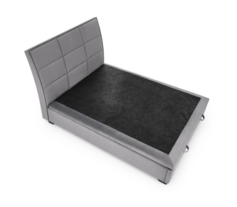 Pesukastilla varustettu sänky CONTAVIA 160x200, harmaa