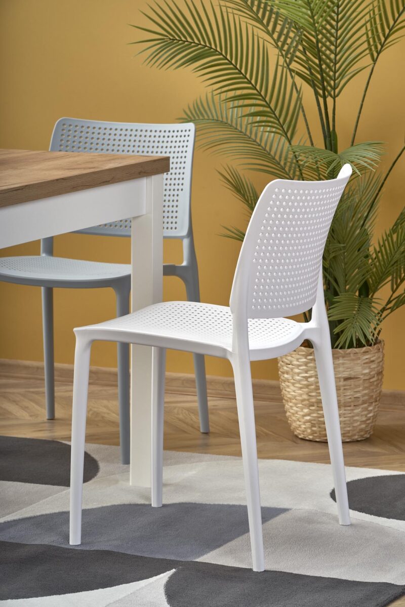 Pidennettävä ruokapöytä TIAGO tamm / valkoinen