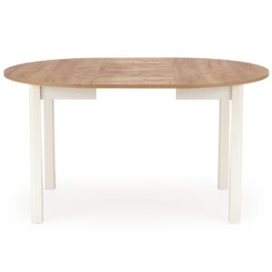 Pidentävä ruokapöytä RINKA tammi / valkoinen