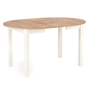 Pidentävä ruokapöytä RINKA tammi / valkoinen