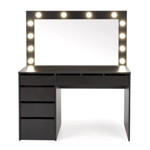 Meikkipöytä HOLVION XL, musta