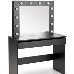 Meikkipöytä HOLVION, musta