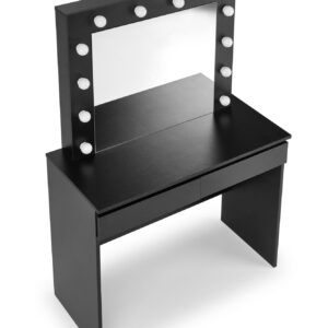 Meikkipöytä HOLVION, musta