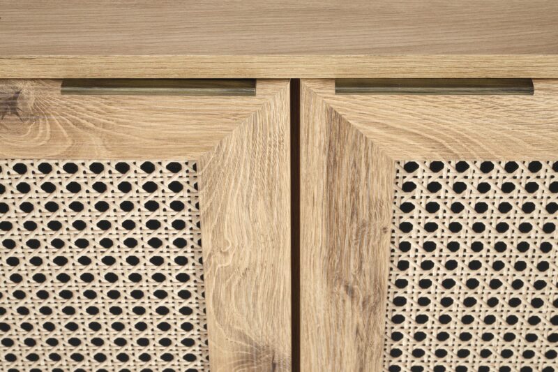 Kommode BORLENA KM-1, tammi / musta