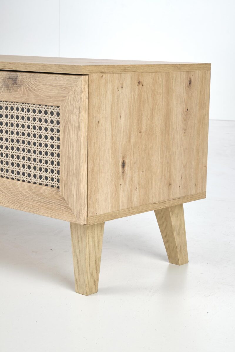 Televisiopöytä BORLENA RTV-1, tammi / musta