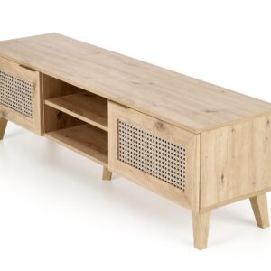 Televisiopöytä BORLENA RTV-1, tammi / musta